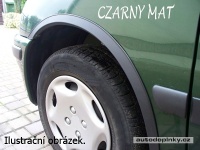 Lemy blatníků černé matné Rover 25 4dv. -- od roku výroby 2001- (4dílná sada) Lemy blatníků černé matné Rover 25 4dv. -- od roku výroby 2001- (4dílná sada)